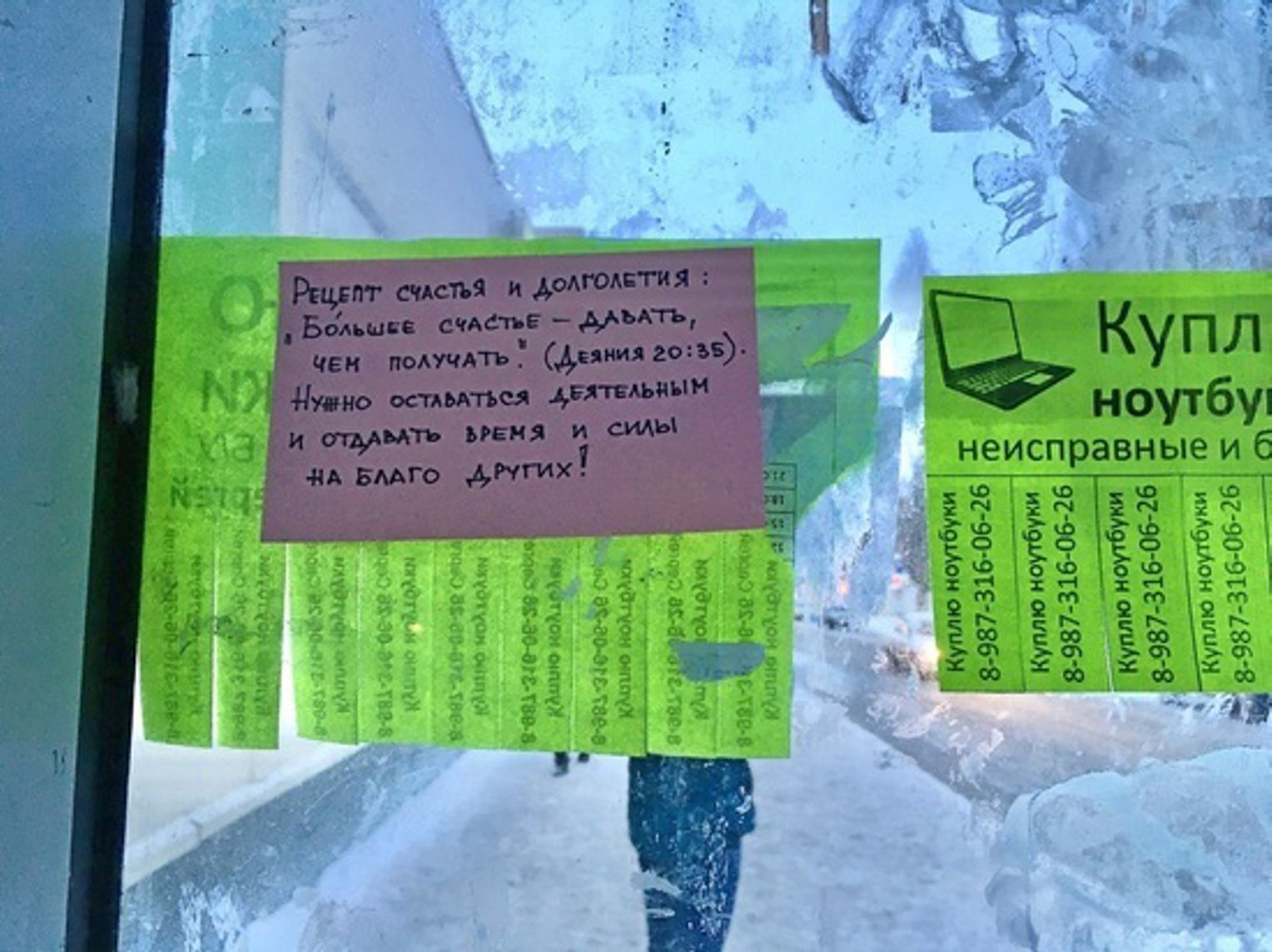В Саратове неизвестные обклеили остановки цитатами из Библии